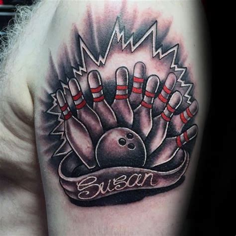 bowling pin tattoo|bowling tattoos ideas.